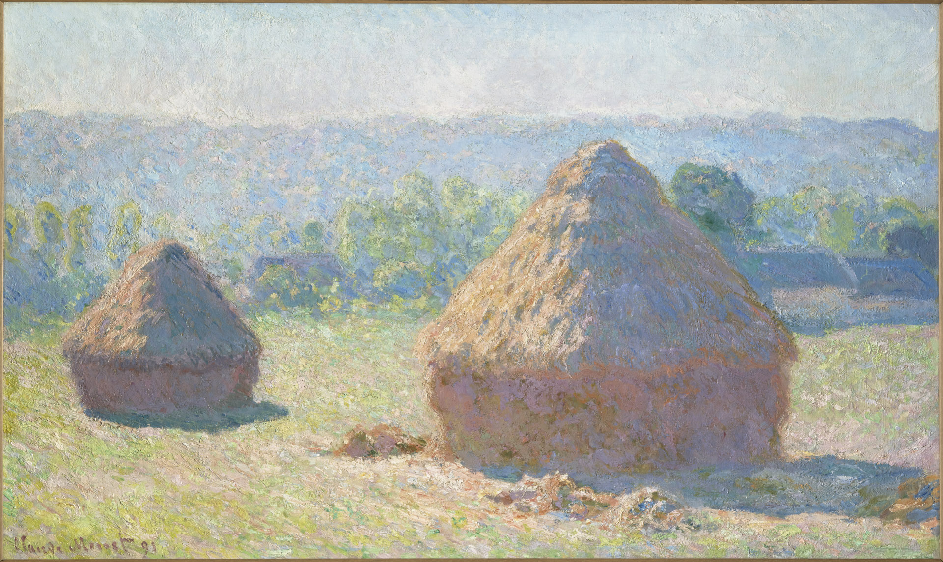 150 ans de l'Impressionnisme dans les Hauts-de-France, 2024, Claude Monet, Meules, fin de l'été, 1891, huile sur toile, H. 60,5 ; L. 100,8 cm, Musée d'Orsay, Achat sur les fonds d'une donation anonyme canadienne, 1975, (c)RMN-Grand Palais (Musée d’Orsay) / Hervé Lewandowski, N° Inventaire / N° Objet : RF 1975 3, Boombartstic Art Magazine