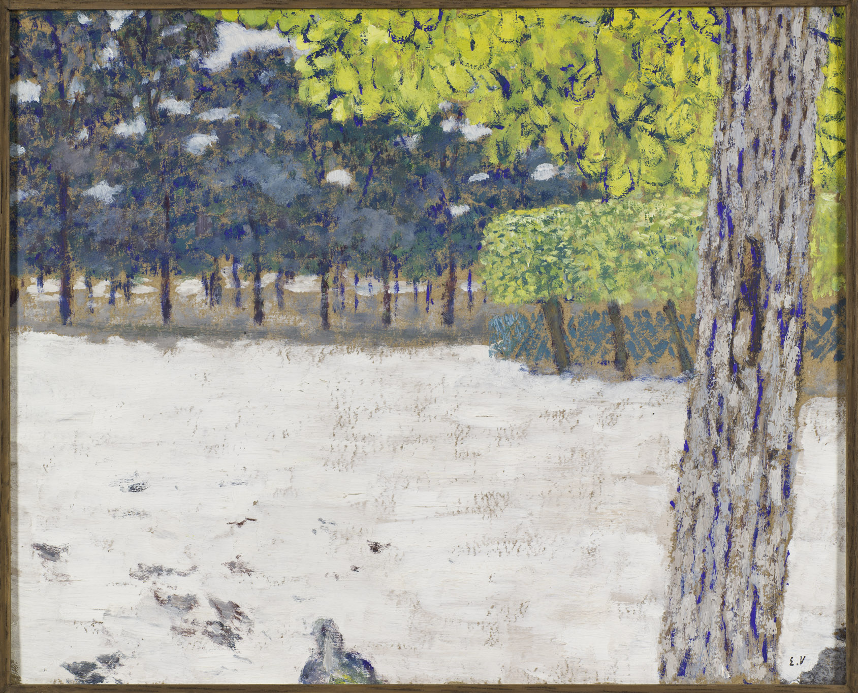 150 ans de l'Impressionnisme dans les Hauts-de-France, 2024, Edouard Vuillard, Le Jardin des Tuileries, vers 1894-1895, huile sur carton, H. 28,0 ; L. 33,8 cm, Musée d'Orsay, Donation sous réserve d’usufruit, 2010, (c)Photo : musée d'Orsay, dist. RMN-Grand Palais / Patrice Schmidt, N° Inventaire / N° Objet : RF 2011 40, Boombartstic Art Magazine