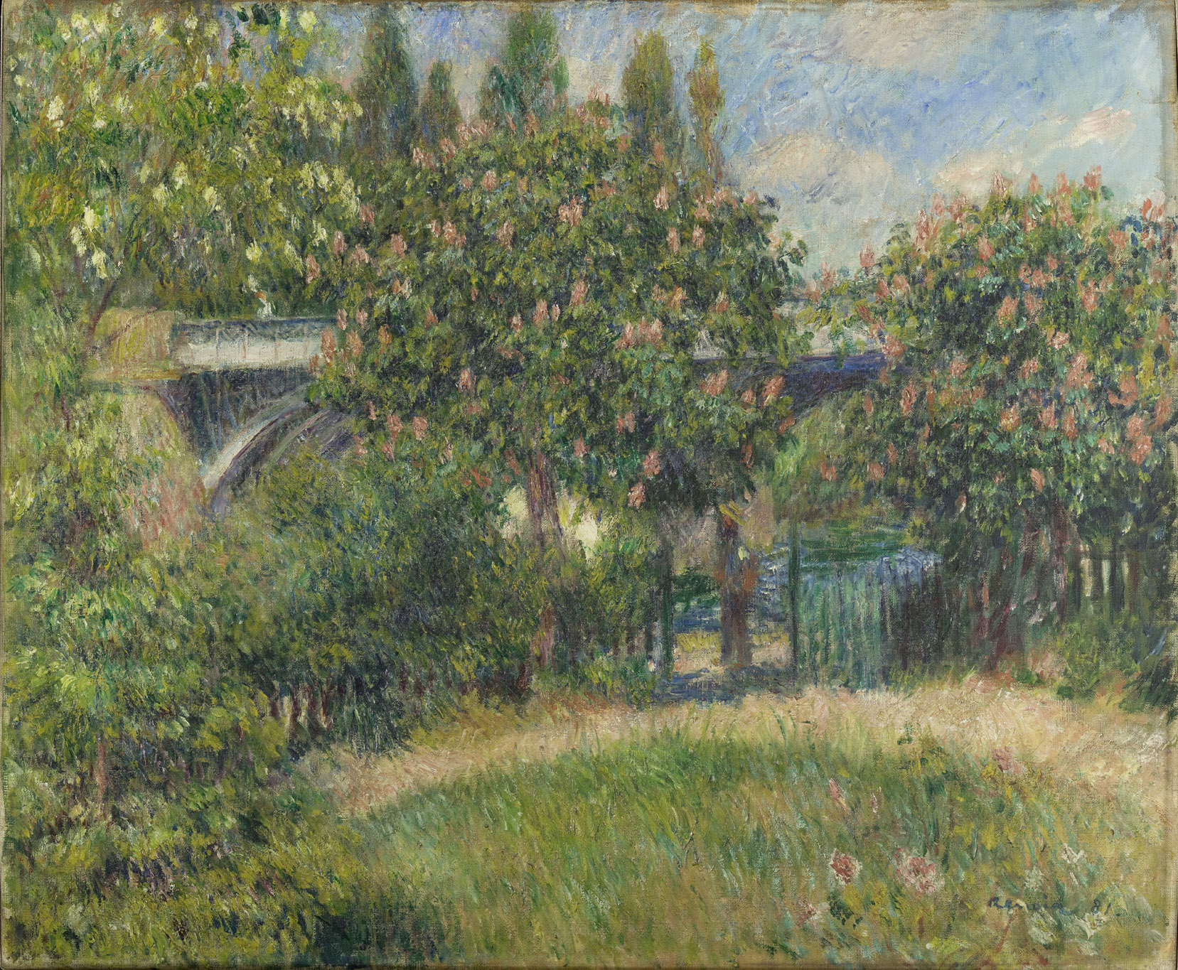 150 ans de l'Impressionnisme dans les Hauts-de-France, 2024, Auguste Renoir, Pont du chemin de fer à Chatou, 1881, huile sur toile, H. 54,5 ; L. 65,5 cm, Musée d'Orsay, legs Gustave Caillebotte, 1894, (c) photo Musée d'Orsay, dist. RMN-Grand Palais - Patrice Schmidt, N° Inventaire / N° Objet RF 3758, Boombartstic Art Magazine