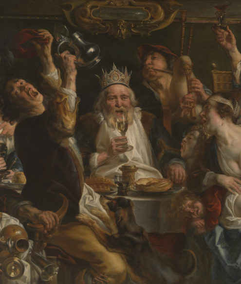 Jacque Jordaens, Le Roi boit, collections Musées Royaux des Beaux-Arts de Belgique, Bruxelles, exposition Fêtes et Célébrations flamandes, Palais des Beaux-Arts, Lille, Festival Fiesta, (c) Musées Royaux des Beaux-Arts de Belgique, Bruxelles, (c) phot J. Geleyns Art Photography, Boombartstic Art Magazine
