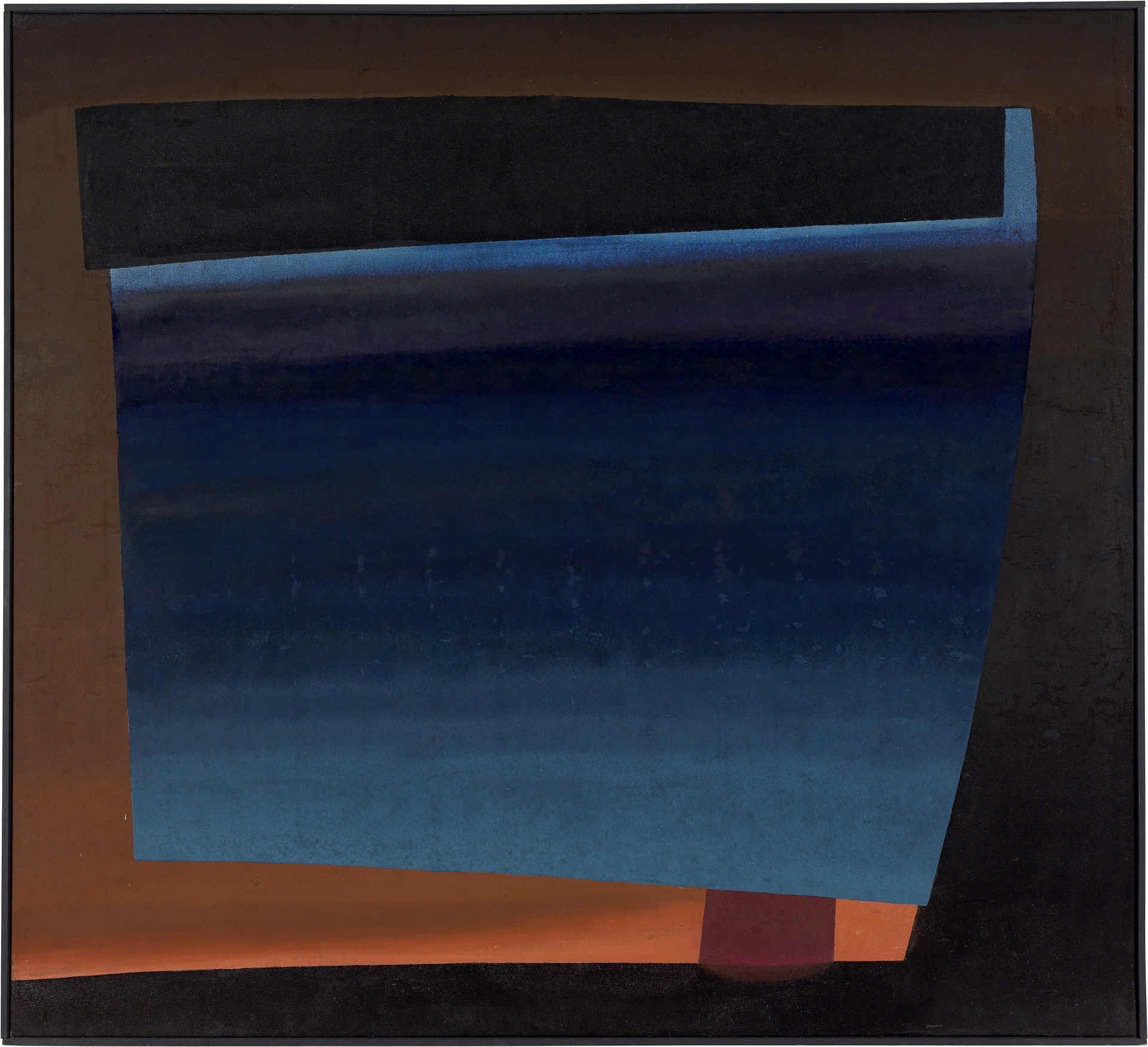 Rupprecht Geiger, Viazma, 1955, tempera à l'œuf sur toile, 155 × 170 cm, Archives Geiger, Munich, exposition Paris 1955, Les Abstractionnistes allemands au Centre du Modernisme, musée Emil Schumacher, Hagen, 2025, (c) VG Bild-Kunst, Bonn 2025, (c) photo : Nikolaus Steglich, Boombartstic Art Magazine