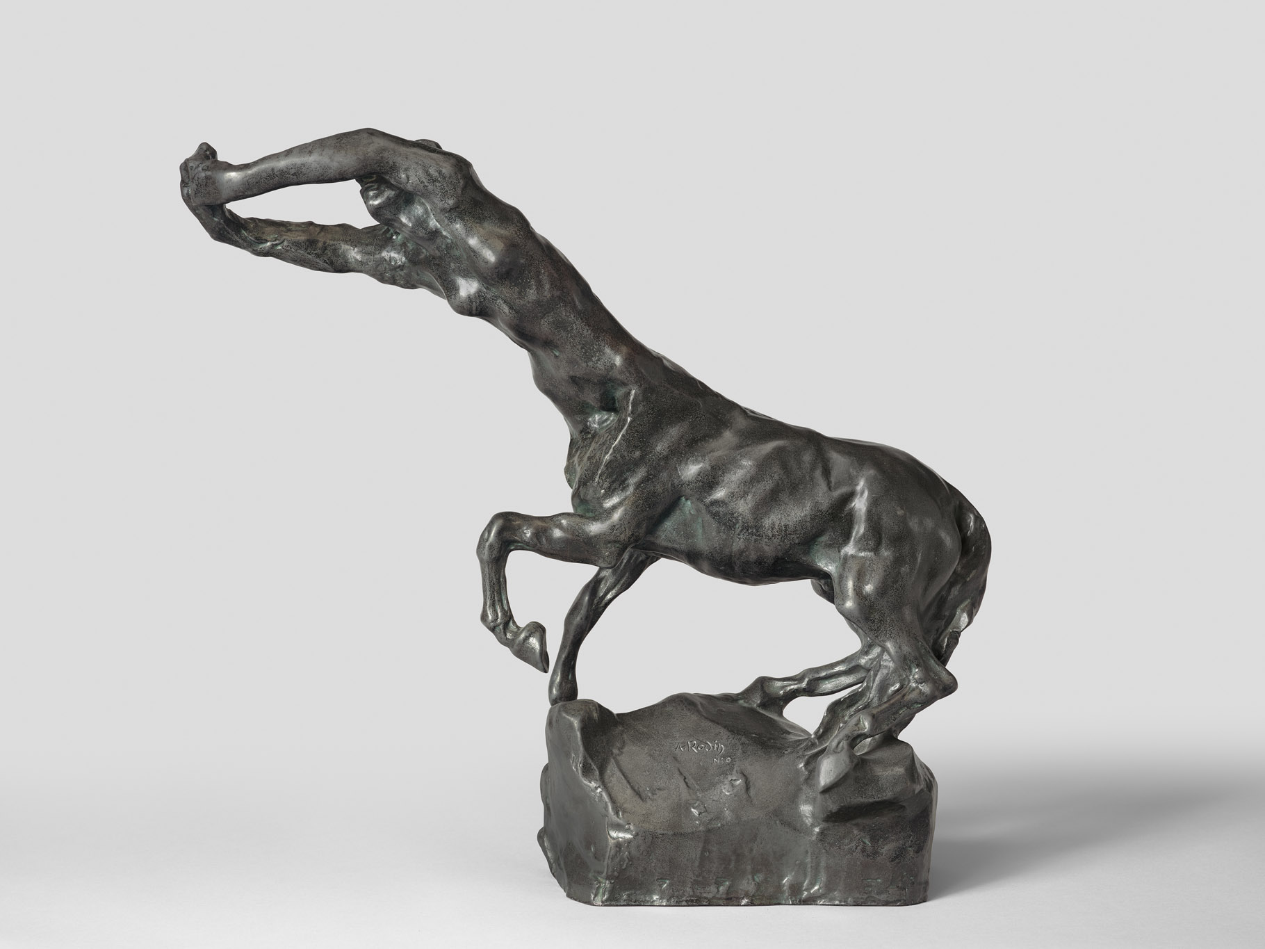 Auguste Rodin (1840-1917), La Centauresse, 1887, bronze 45,8 x 49 x 16,7 cm, Paris, musée Rodin, exposition Rodin / Bourdelle Corps à Corps, musée La Piscine, Roubaix, 2025, (c)musée Rodin, (c) photo Hervé Lewandowski, Boombartstic Art Magazine