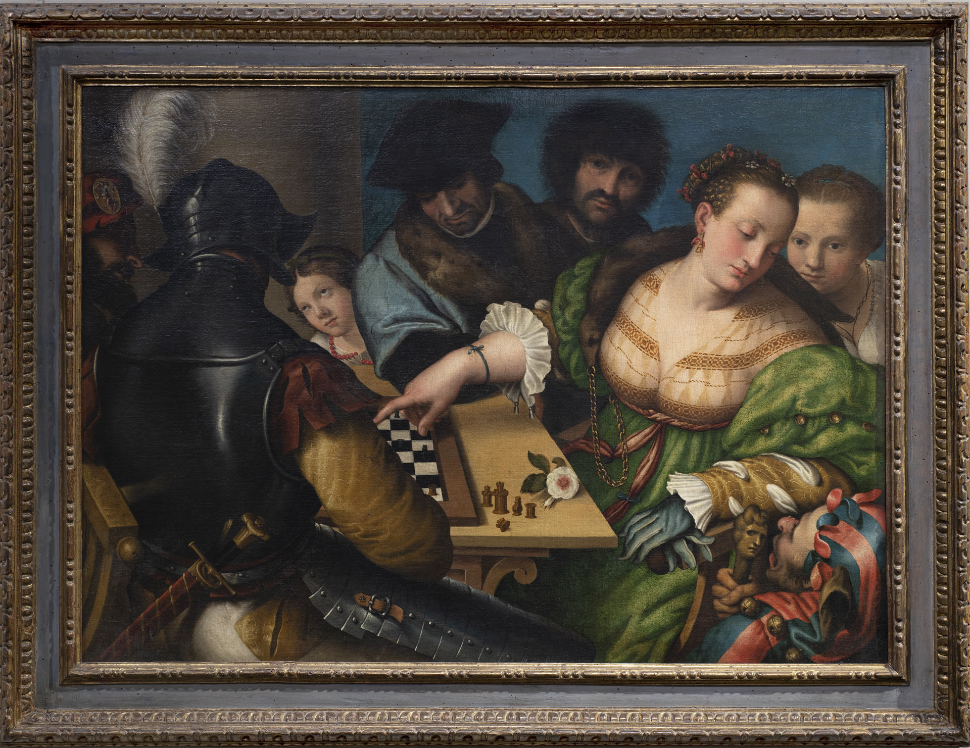 Giulio Campi, Le Jeu d’échecs, ca. 1530, Palazzo Madama, Museo Civico d’Arte Antica, Turin, inv. 478/D, exposition Bellezza e Bruttezza, BOZAR, Bruxelles, 2026, (c) Fondazione Torino Musei. (c) photo Studio Fotogra co Gonella 2021, Boombartstic Art Magazine