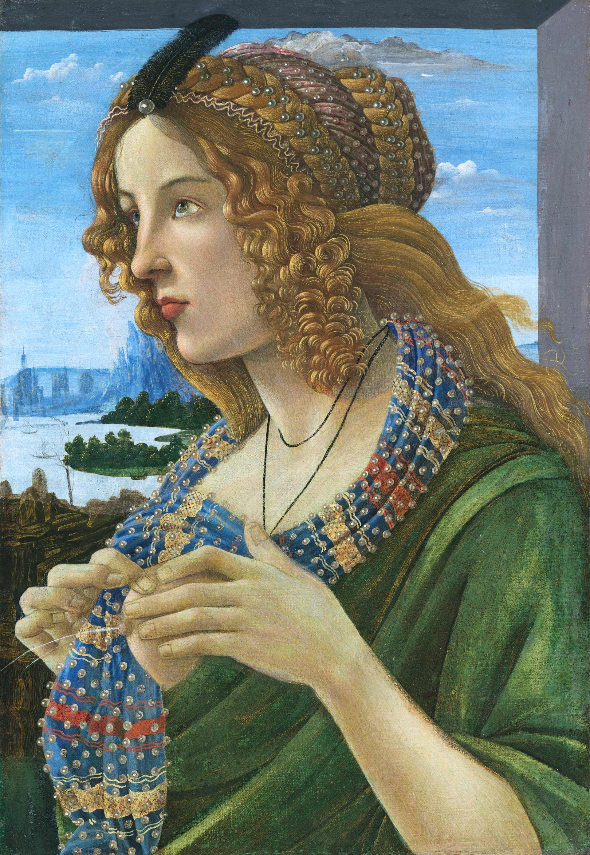 Sandro Botticelli (attribué à), Portrait allégorique d’une femme (probablement Simonetta Vespucci), ca.1490, exposition Bellezza e Bruttezza, BOZAR, Bruxelles, 2026,(c) Collection Privée, (c) photo courtesy BOZAR, Boombartstic Art Magazine