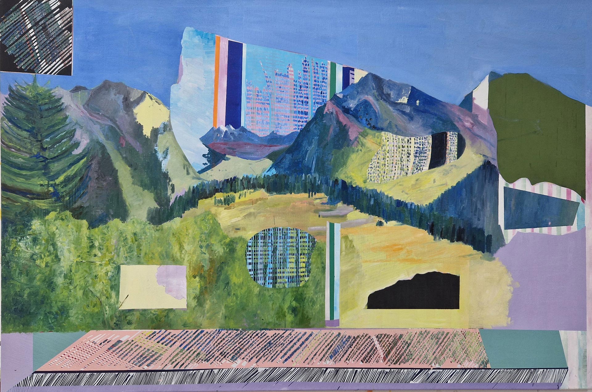 Vincent Delpierre, Point de Vue, huile sur toile, 100 x 120 cm, Zedes Art Gallery, Bruxelles, (c) Vincent Delpierre, (c) photo courtesy Zedes Art Gallery, agenda Boombartstic avril 2026, Paysages & Jardins, (c) Boombartstic Art Magazine