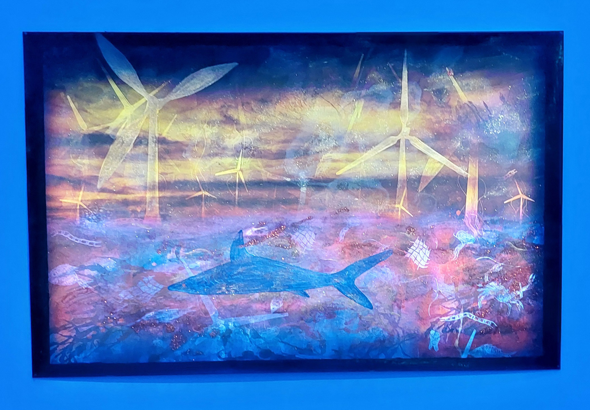 Louisa Marajo, vue de l'exposition La Solidarité des Destins - restitution de résidence au Grau du Roi, CRAC Occitanie, Sète, France, 2026, (c) courtesy Louisa Marajo, (c) photo Eric Mabille, Boombartstic Art Magazine