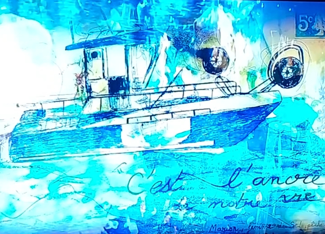 Louisa Marajo, vue de l'exposition La Solidarité des Destins - restitution de résidence au Grau du Roi, CRAC Occitanie, Sète, France, 2026, (c) courtesy Louisa Marajo, (c) photo Eric Mabille, Boombartstic Art Magazine