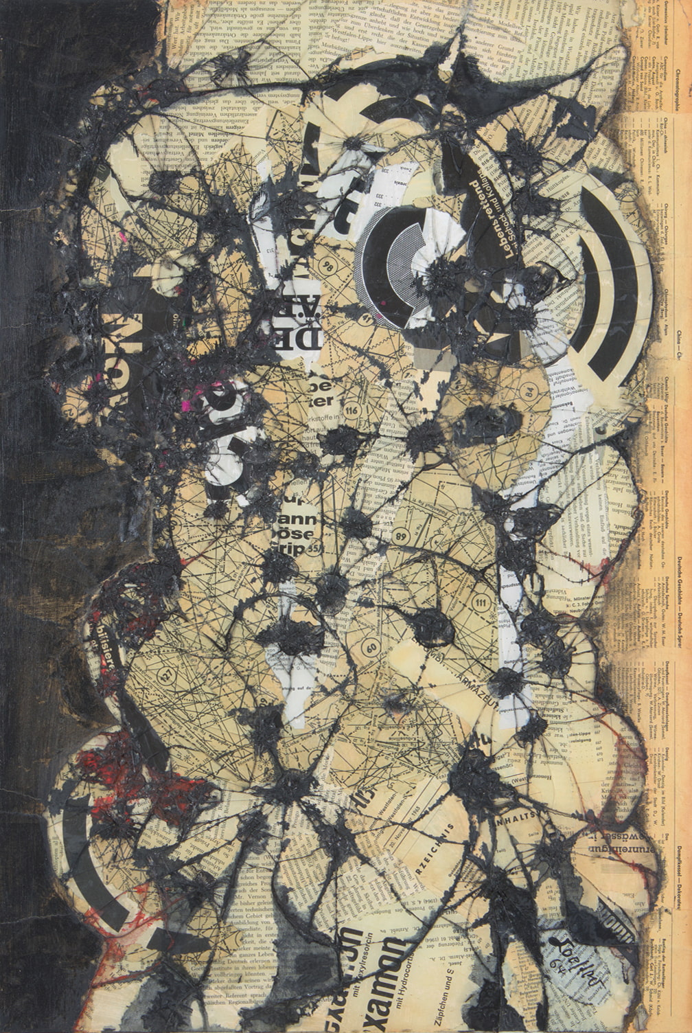 Reinhold Koehler, Thorax - Glass Decollage, Whitford Fine Art Londres | Bruxelles, ArtOnPaper 2026, (c) courtesy the gallery, Boombartstic Art Magazine